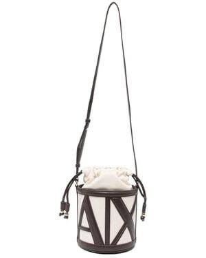 ARMANI EXCHANGE Borsa A Secchiello Con Applicazione - Bianco