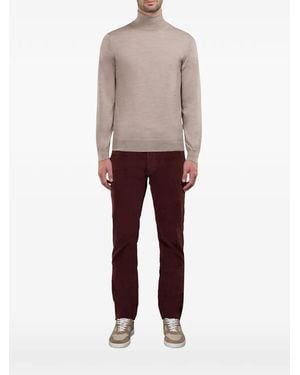 Moorer Todi Turtleneck Jumper - Natural