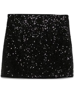 FRAME Sequin Mini Skirt - Black