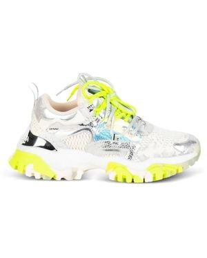 JOIA PARIS Metallic Panelled Sneakers - White