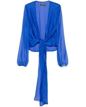 La Petite Robe Di Chiara Boni Takao Blouse - Blue