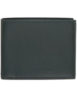 Giorgio Armani Debossed-Logo Bi-Fold Wallet - Black