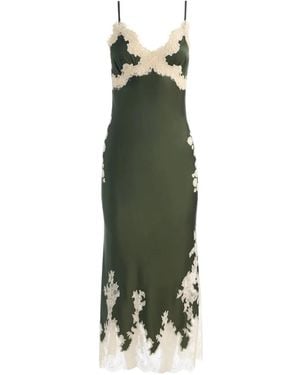 Alice + Olivia Julietta Lace-Trim Slip Midi Dress - Green
