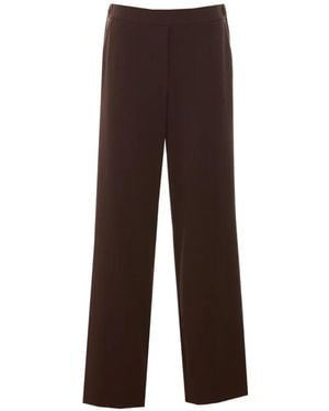 RUE DU BAC Elasticated-Waist Trousers - Brown