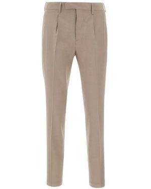 Devore Pleated-Details Pants - Gray