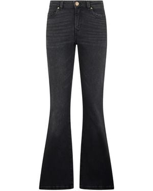 Roberto Cavalli Logo-Patch Flared Jeans - Black