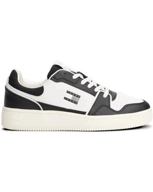 Tommy Hilfiger Panelled Perforated Trainers - White