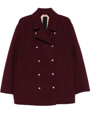N°21 Jas Met Dubbele Rij Knopen - Rood