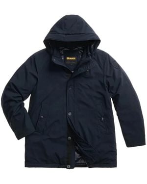 Blauer Chester Hooded Coat - Blue
