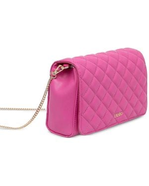 Liu Jo Borsa A Tracolla Trapuntata Con Catena - Rosa