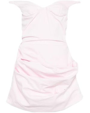 Magda Butrym Off-the-shoulder Draped Dress - Pink