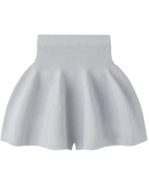 CFCL Ribbed A-line shorts - Blanco