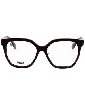 Fendi Square-Frame Glasses - Black