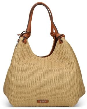 DKNY Paula Commuter Shoulder Bag - Natural