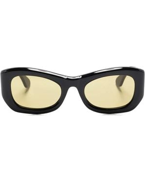 Port Tanger Oval-Frame Sunglasses - Natural