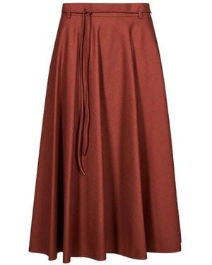 Max Mara Flared Cashmere Foule Skirt