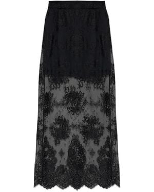 Gestuz Gzruby Lace-Overlay Maxi Skirt - Black