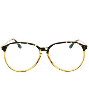 Victoria Beckham Tortoiseshell-Effect Glasses - Brown