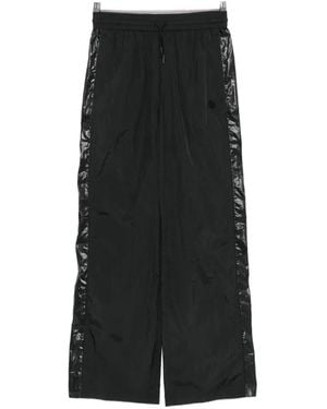Anine Bing Maha Logo-Patch Track Trousers - Black