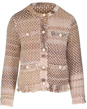 Veronica Beard Sariyah Buttoned Jacket - Brown