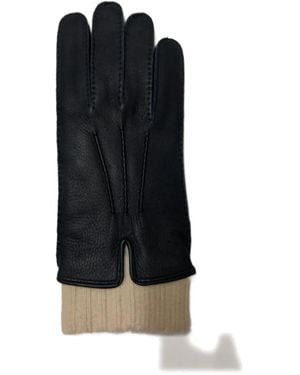 Mario Portolano Handschuhe mit Einsätzen - Schwarz