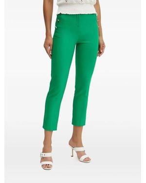 Morgan Pantalones Party Con Botones - Verde