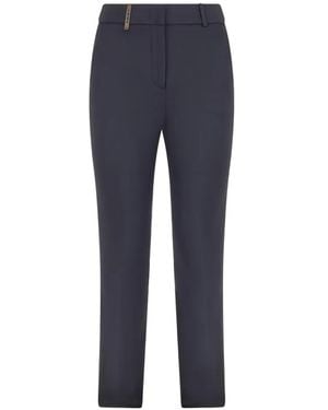 Peserico Slim Trousers - Blue