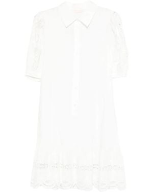 Liu Jo Embroidered Dress - White