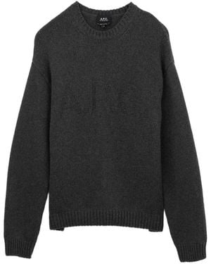 A.P.C. Pullover Mit Rundem Ausschnitt - Schwarz