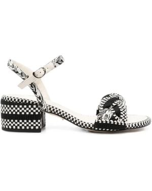 Amambaih Nora Braided-Strap Sandals - White