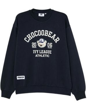 Chocoolate Logo-Printed Sweatshirt - Blue