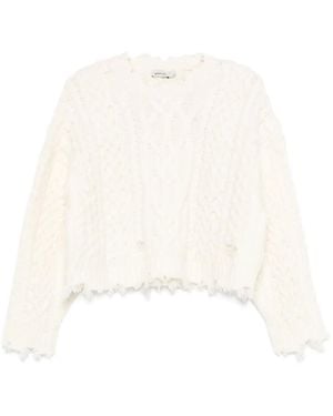 Jonathan Simkhai Felix ケーブルニット ニットセーター - ホワイト