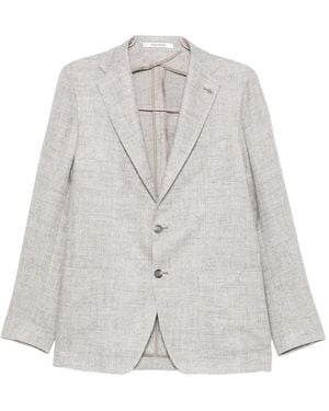 Tagliatore Holland Single-Breasted Blazer - White