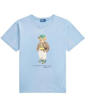 Polo Ralph Lauren Polo Bear Cotton T-Shirt - Blue