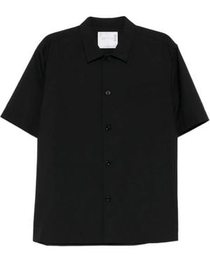 Sacai Camisa de manga corta - Negro