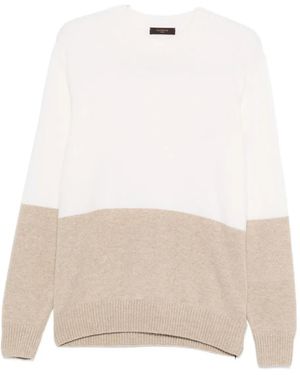 Zanone Two-tone Sweater - White