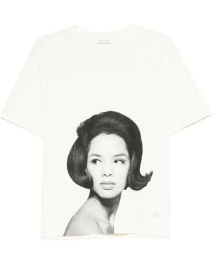 Wales Bonner プリント Tシャツ - ホワイト