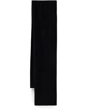 ARMANI EXCHANGE Logo-Tag Scarf - Black