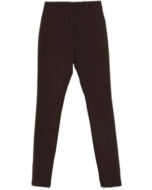 Thelatest Zip-Detail Trousers - Black