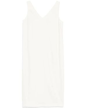 Theory Midi-Jurk Met V-Hals - Wit
