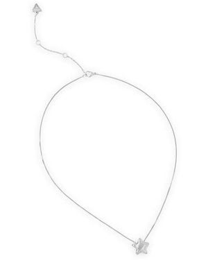 Guess Star Pendant Necklace - White