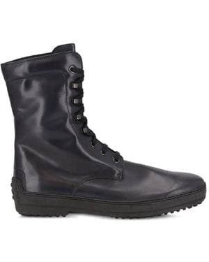 Tod's Lace-Up Boots - Black