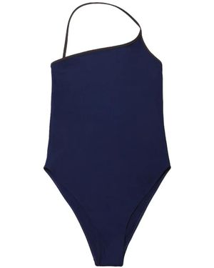 Lido Sessantasei Asymmetric-Neck Swimsuit - Blue