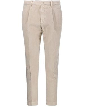 Santaniello Cordhose mit Falten - Natur