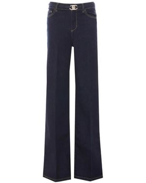 Liu Jo Belted Flared Jeans - Blue