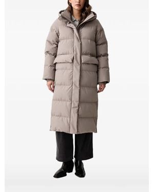 Marc O' Polo Quilted Hooded Coat - Natural