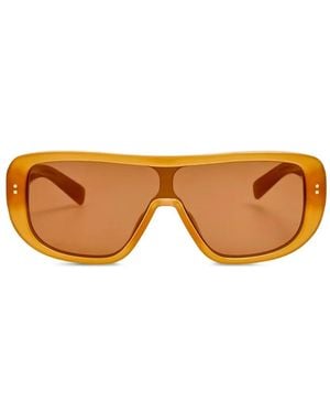 Jacquemus Masco Shield Sunglasses - Orange
