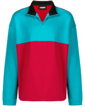 Pleasures Contrast Panel Fleece Sweatshirt - Multicolour