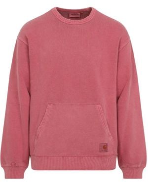 Carhartt Torion Pocket Logo-Patch Sweatshirt - Pink