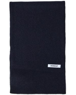 Dondup Ribbed-Knit Scarf - Blue